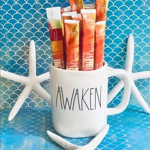 NEW, Ceramic Coffee Mug, Rae Dunn, “AWAKEN”